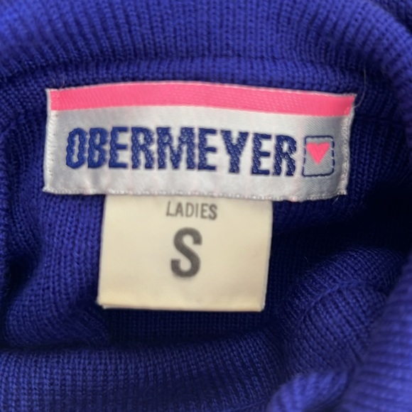 80s OBERMEYER Ski Turtleneck Sweater Raglan Sleeve Purple Aprés Ski Vintage Warm - Picture 11 of 14